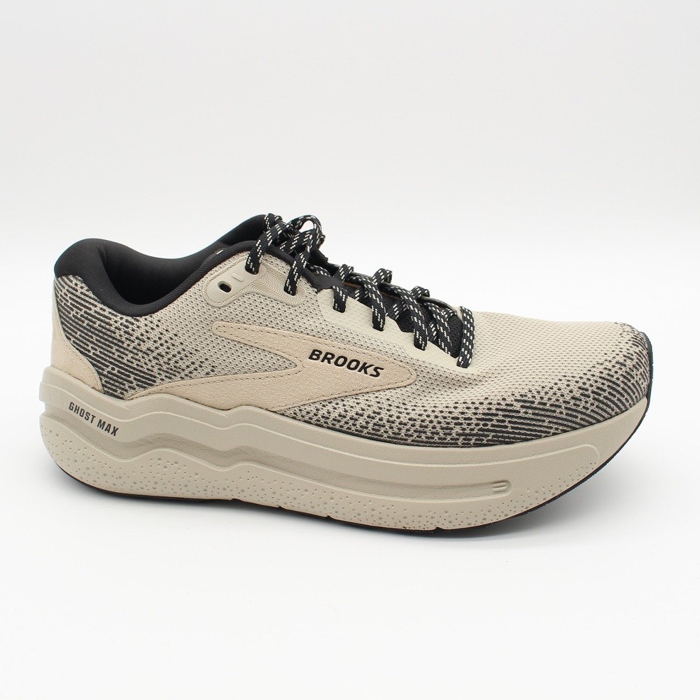 Brooks Ghost Max 2 Running Shoes Womens Size 10B Tan Black Lace Up Walking - Picture 2 of 15